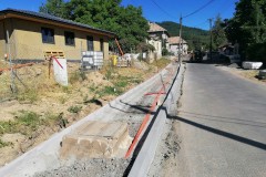 Rok 2022 - rekonštrukcia chodníka v hornej časti obce Hradište